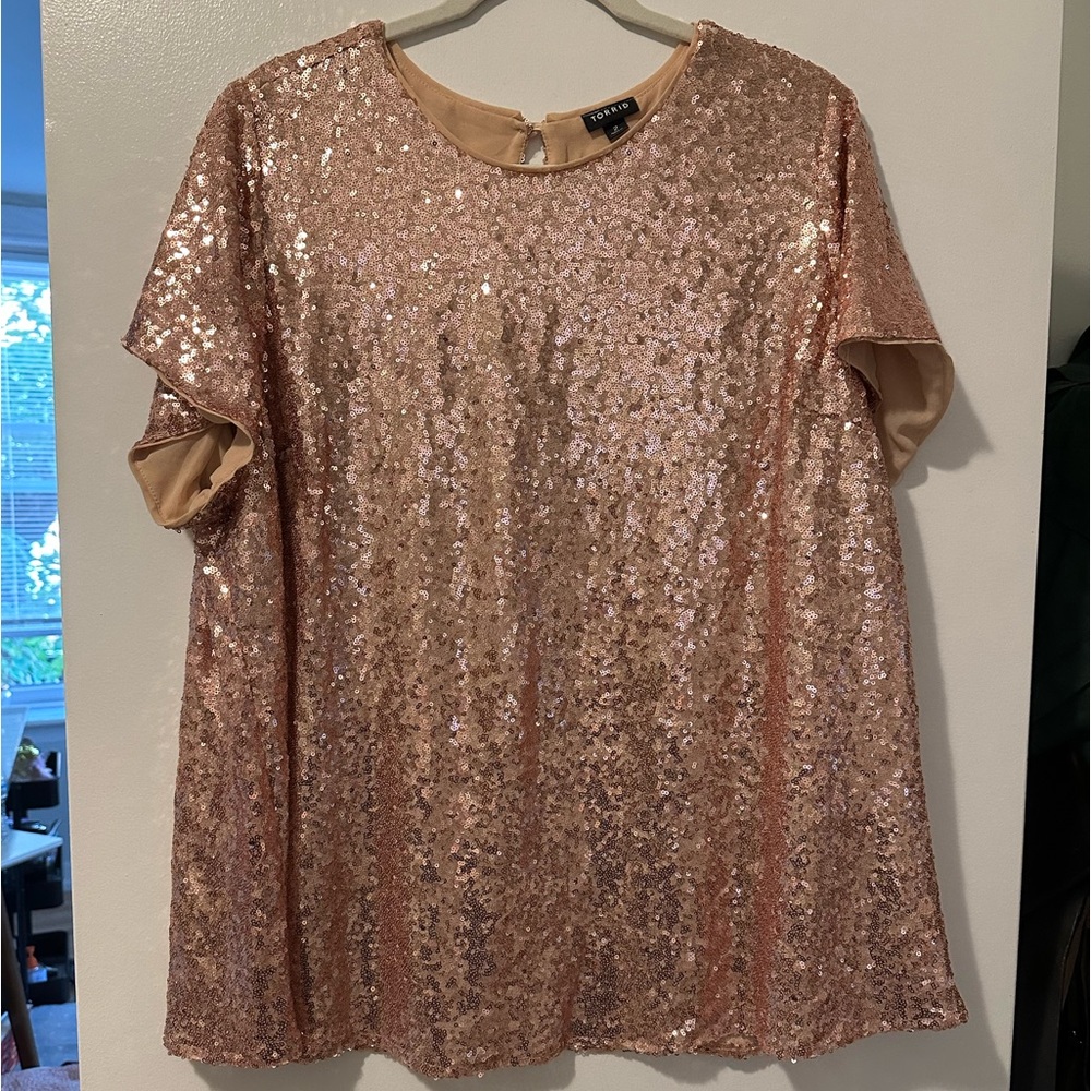 Torrid sequin holiday top